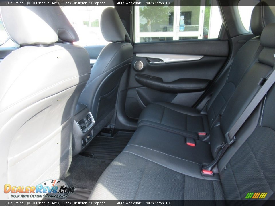 2019 Infiniti QX50 Essential AWD Black Obsidian / Graphite Photo #10