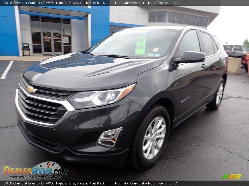 2018 Chevrolet Equinox LT AWD Nightfall Gray Metallic / Jet Black Photo #2