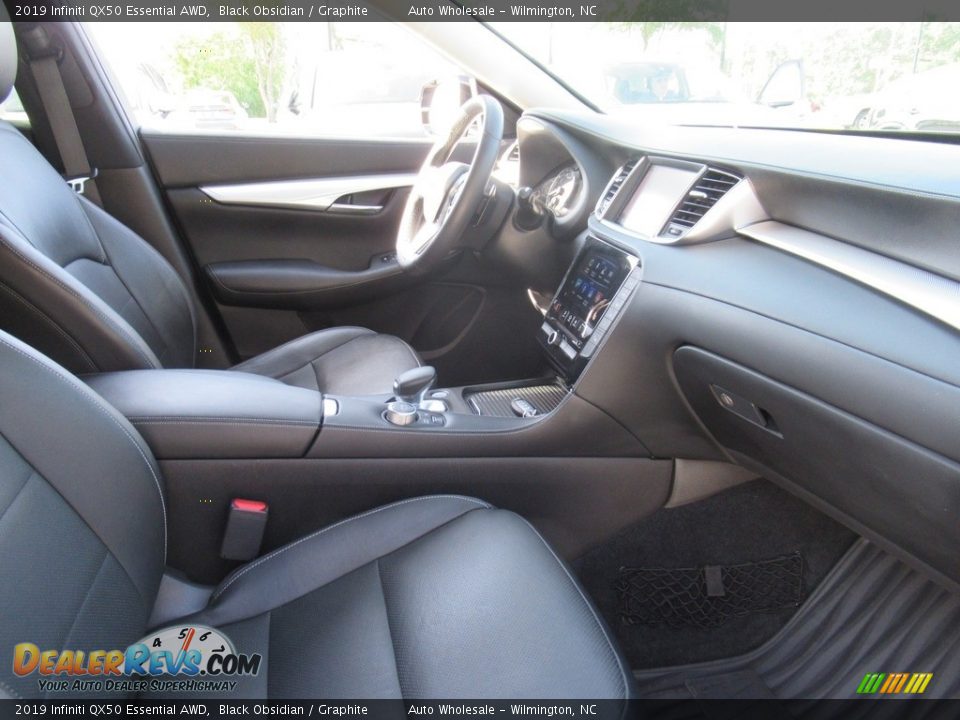 2019 Infiniti QX50 Essential AWD Black Obsidian / Graphite Photo #11