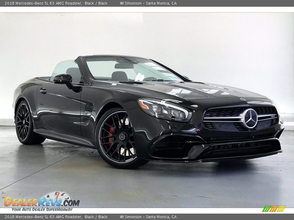 2018 Mercedes-Benz SL 63 AMG Roadster Black / Black Photo #32