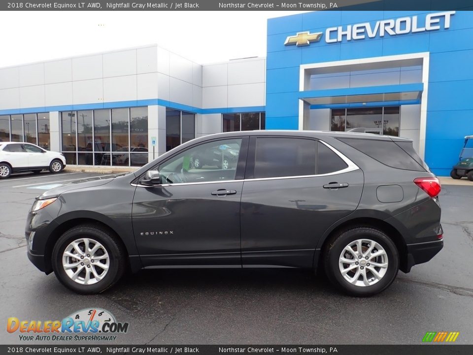 2018 Chevrolet Equinox LT AWD Nightfall Gray Metallic / Jet Black Photo #3