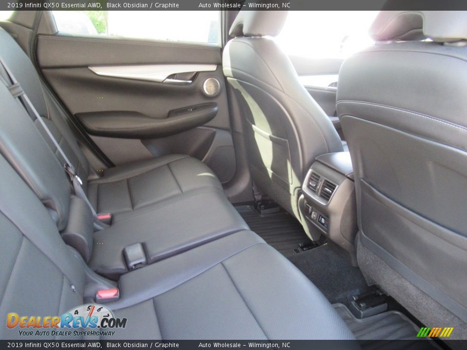 2019 Infiniti QX50 Essential AWD Black Obsidian / Graphite Photo #12