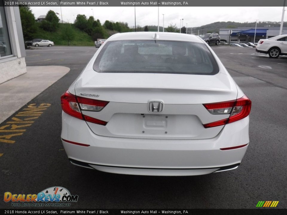 2018 Honda Accord LX Sedan Platinum White Pearl / Black Photo #8