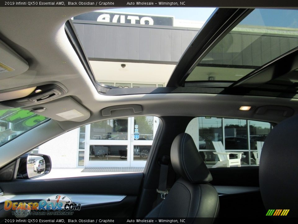 2019 Infiniti QX50 Essential AWD Black Obsidian / Graphite Photo #13