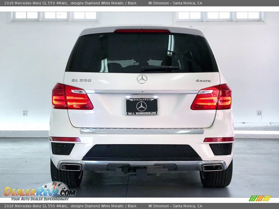 2016 Mercedes-Benz GL 550 4Matic designo Diamond White Metallic / Black Photo #3