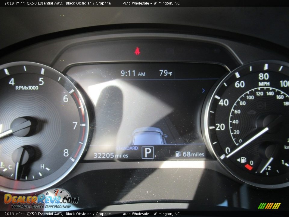 2019 Infiniti QX50 Essential AWD Black Obsidian / Graphite Photo #15