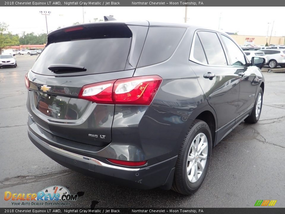 2018 Chevrolet Equinox LT AWD Nightfall Gray Metallic / Jet Black Photo #8