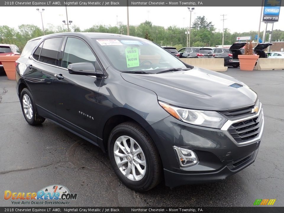 2018 Chevrolet Equinox LT AWD Nightfall Gray Metallic / Jet Black Photo #11