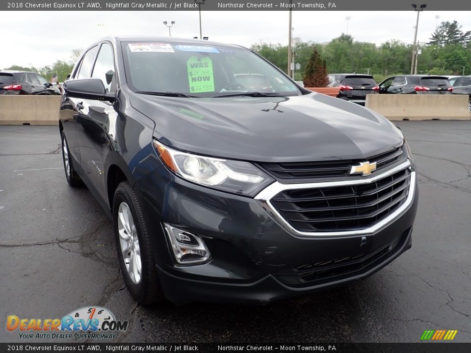 2018 Chevrolet Equinox LT AWD Nightfall Gray Metallic / Jet Black Photo #12