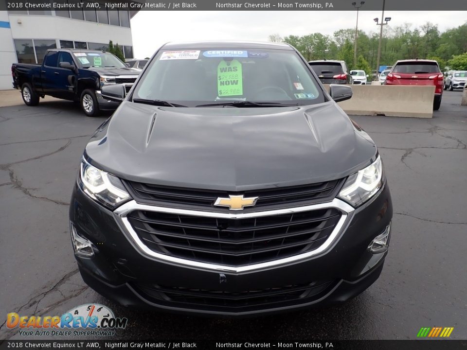 2018 Chevrolet Equinox LT AWD Nightfall Gray Metallic / Jet Black Photo #13