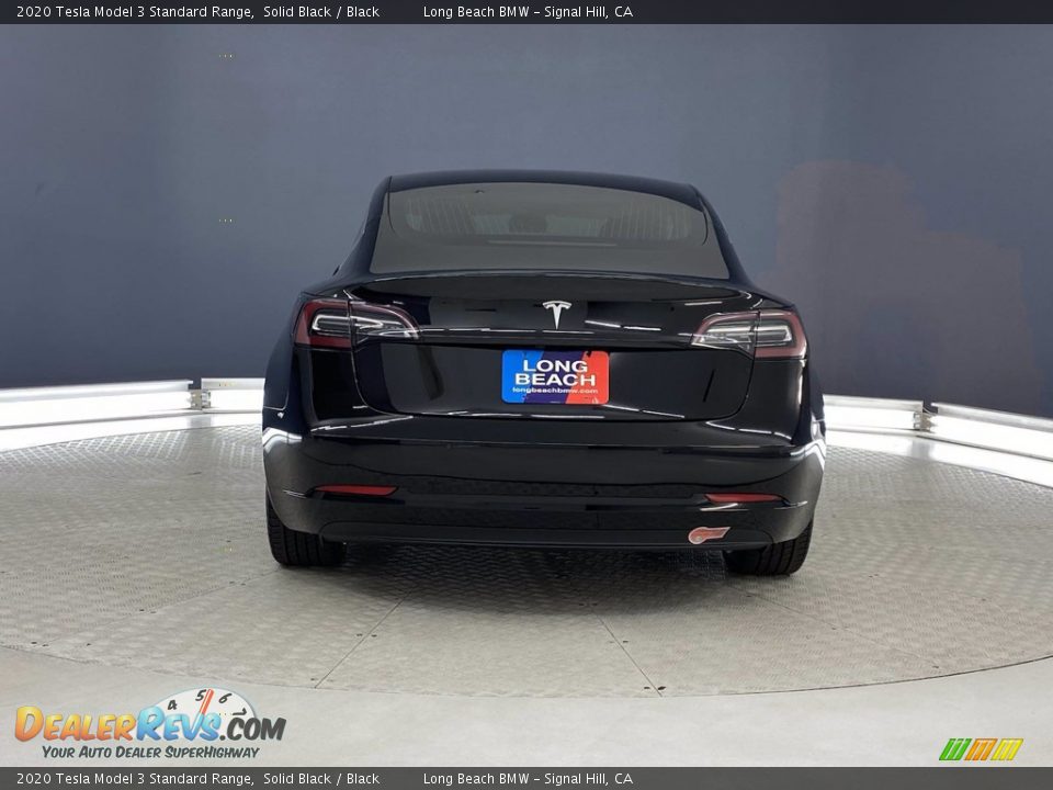 2020 Tesla Model 3 Standard Range Solid Black / Black Photo #4