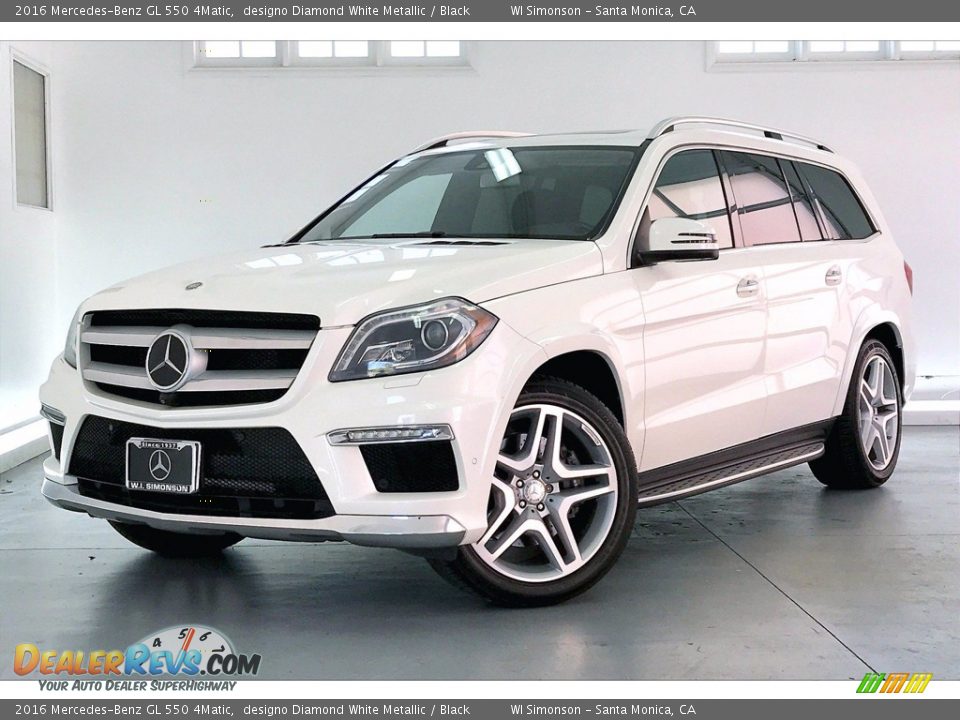 2016 Mercedes-Benz GL 550 4Matic designo Diamond White Metallic / Black Photo #12