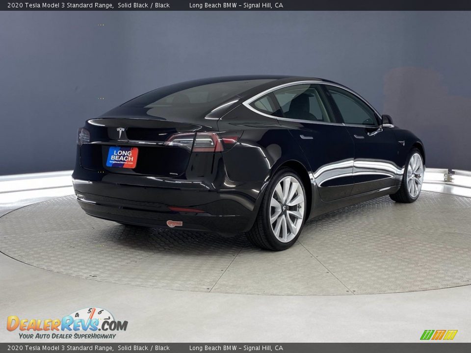 2020 Tesla Model 3 Standard Range Solid Black / Black Photo #5
