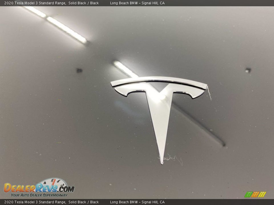 2020 Tesla Model 3 Standard Range Solid Black / Black Photo #8