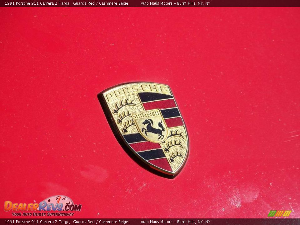1991 Porsche 911 Carrera 2 Targa Guards Red / Cashmere Beige Photo #9
