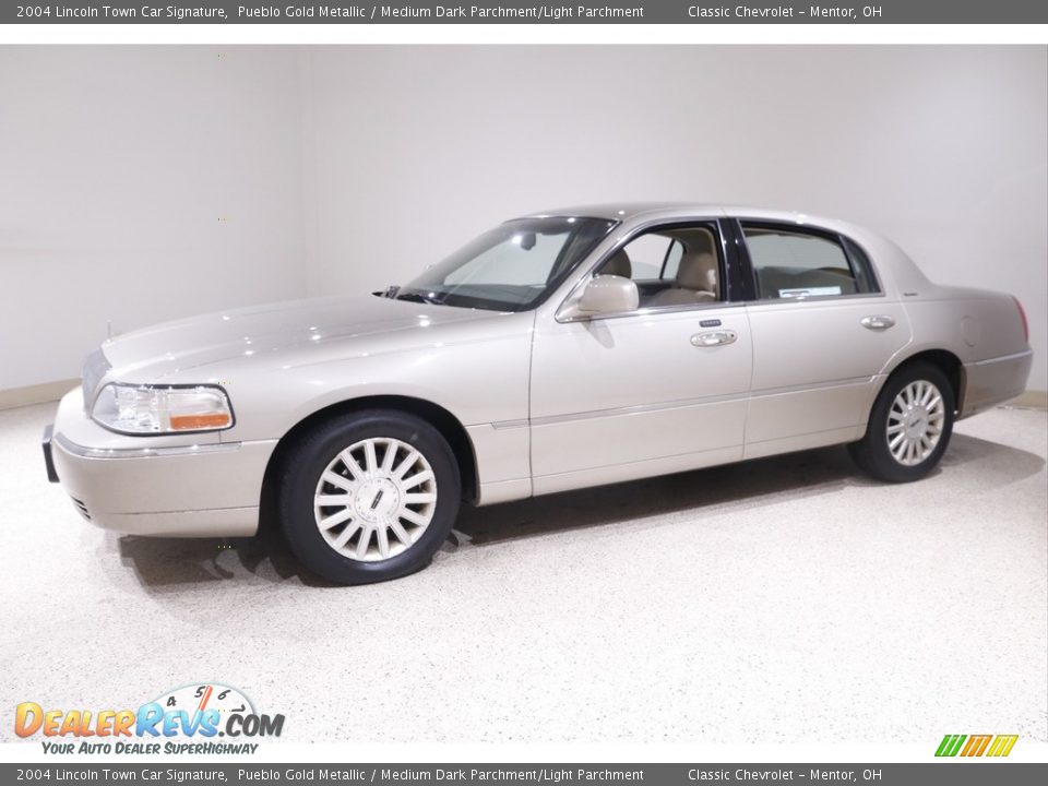 2004 Lincoln Town Car Signature Pueblo Gold Metallic / Medium Dark Parchment/Light Parchment Photo #3