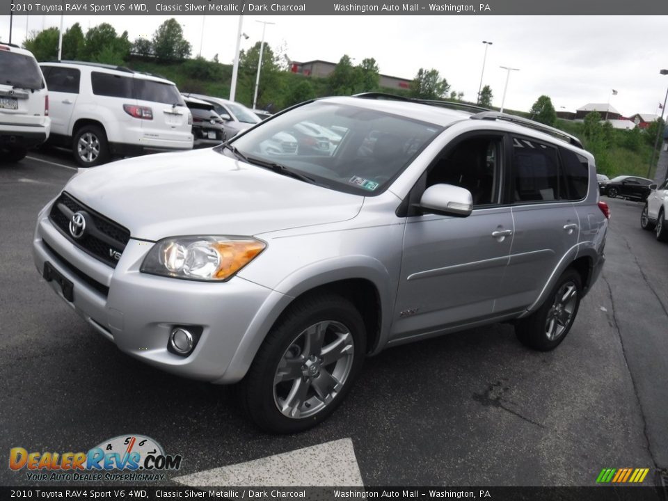 2010 Toyota RAV4 Sport V6 4WD Classic Silver Metallic / Dark Charcoal Photo #7