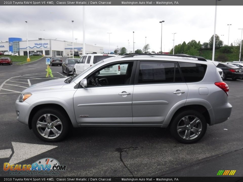 2010 Toyota RAV4 Sport V6 4WD Classic Silver Metallic / Dark Charcoal Photo #8