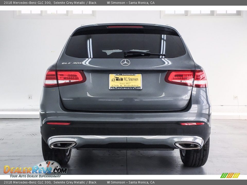 2018 Mercedes-Benz GLC 300 Selenite Grey Metallic / Black Photo #4