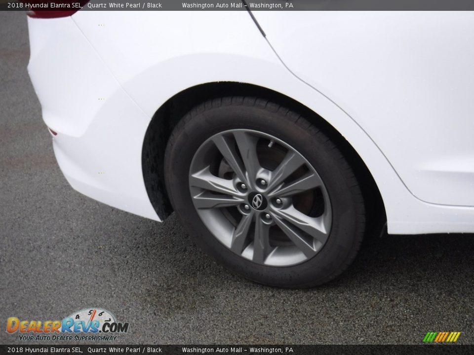 2018 Hyundai Elantra SEL Quartz White Pearl / Black Photo #3