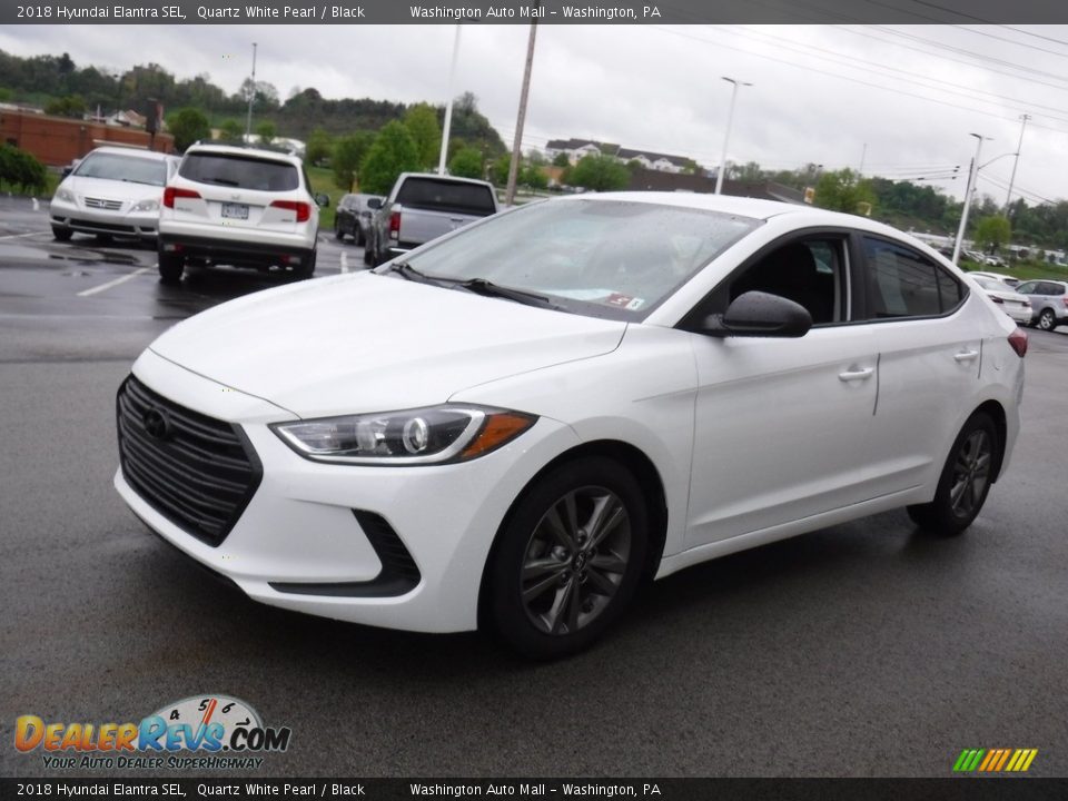 2018 Hyundai Elantra SEL Quartz White Pearl / Black Photo #5