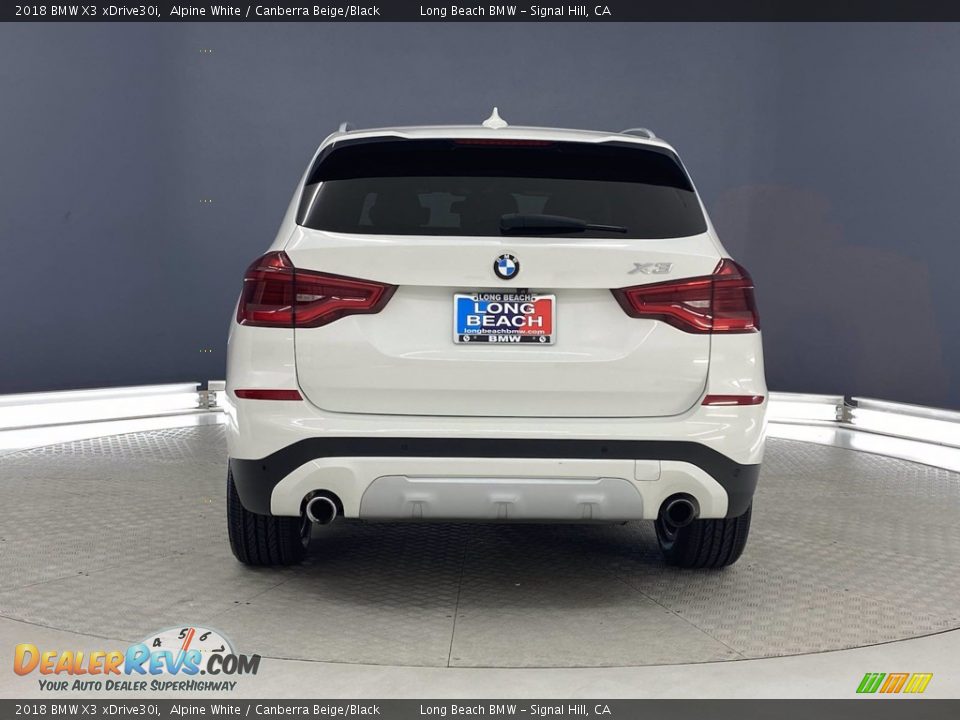 2018 BMW X3 xDrive30i Alpine White / Canberra Beige/Black Photo #4