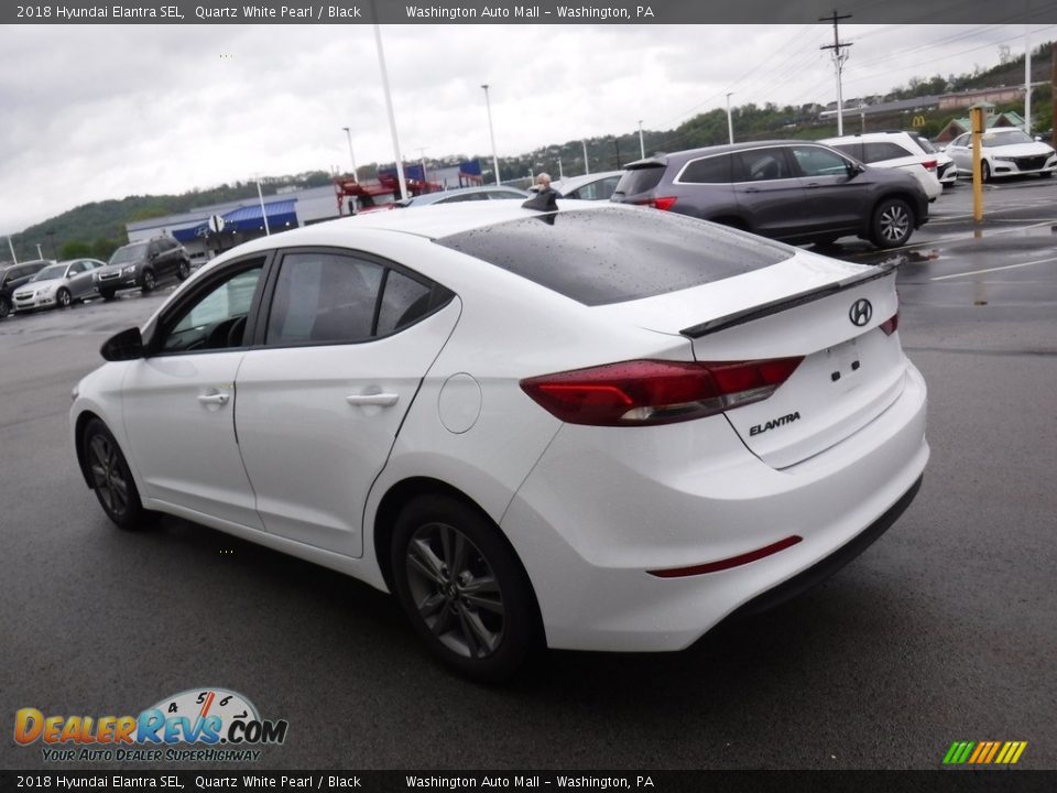 2018 Hyundai Elantra SEL Quartz White Pearl / Black Photo #7