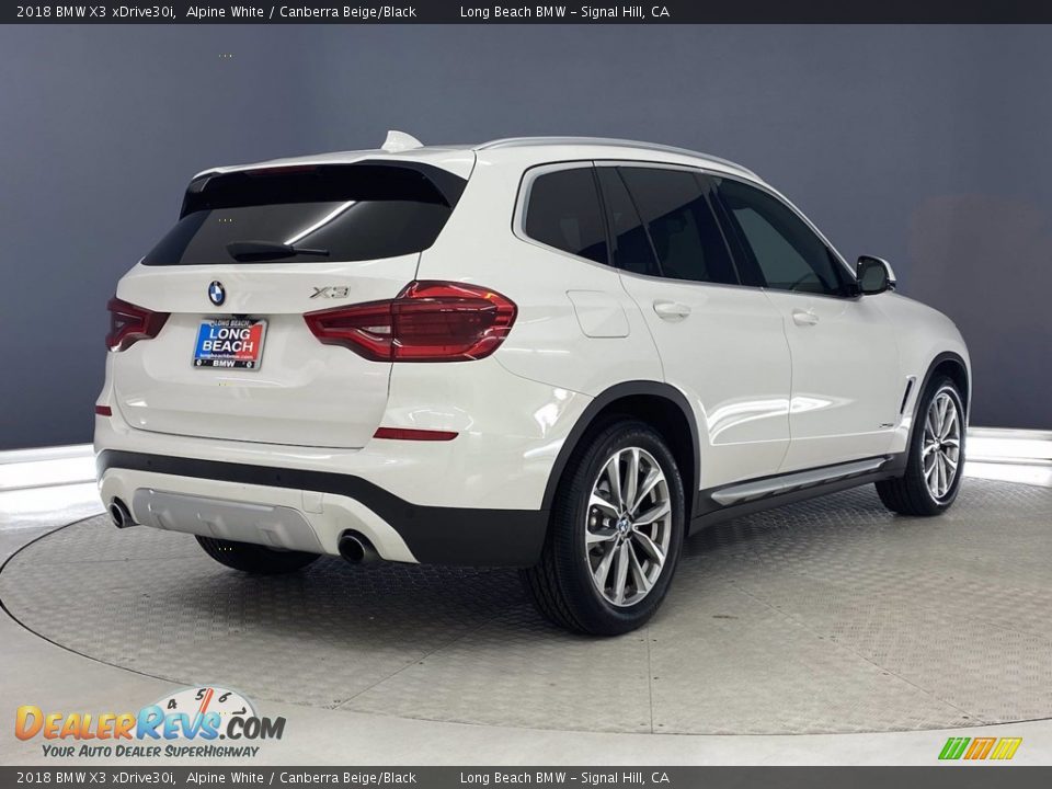 2018 BMW X3 xDrive30i Alpine White / Canberra Beige/Black Photo #5