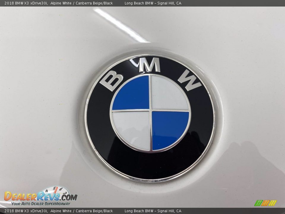 2018 BMW X3 xDrive30i Alpine White / Canberra Beige/Black Photo #8