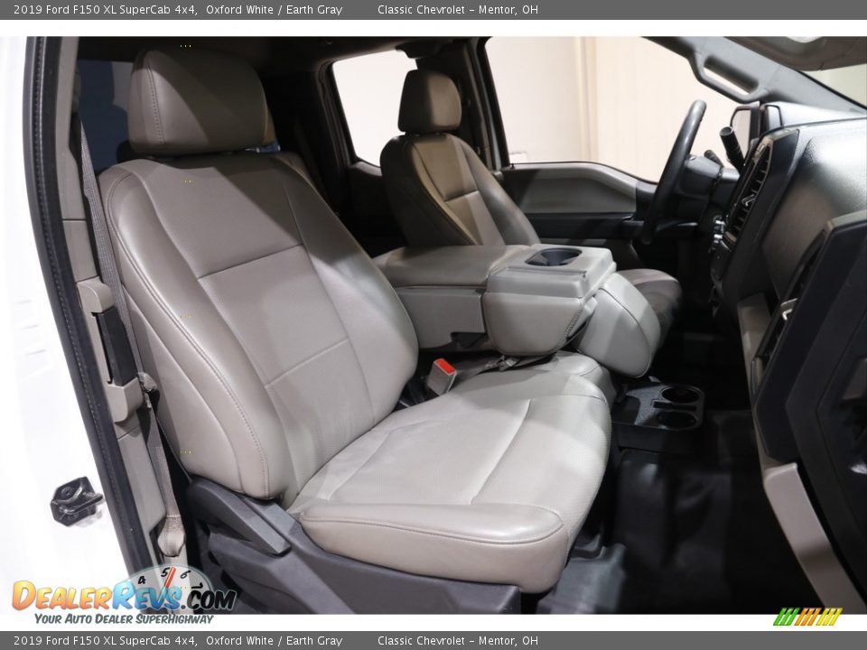 2019 Ford F150 XL SuperCab 4x4 Oxford White / Earth Gray Photo #14