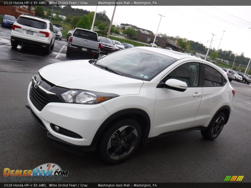 2018 Honda HR-V EX AWD White Orchid Pearl / Gray Photo #5