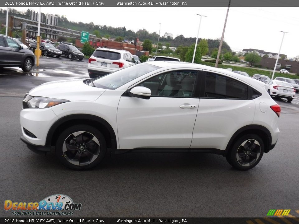 2018 Honda HR-V EX AWD White Orchid Pearl / Gray Photo #6