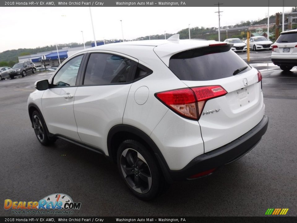 2018 Honda HR-V EX AWD White Orchid Pearl / Gray Photo #7