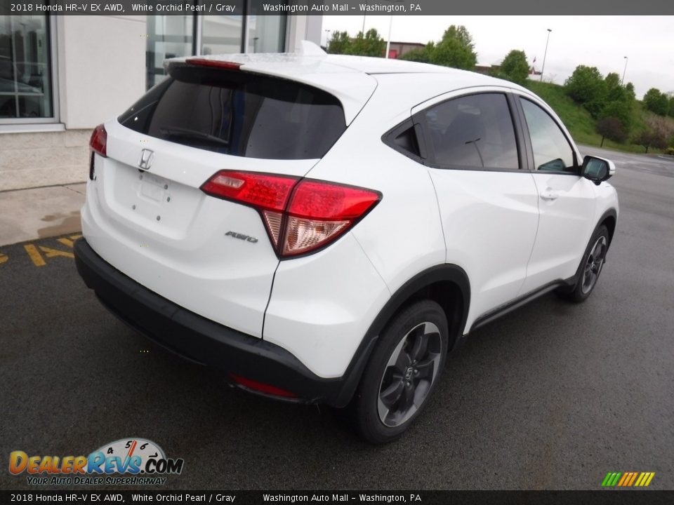 2018 Honda HR-V EX AWD White Orchid Pearl / Gray Photo #9