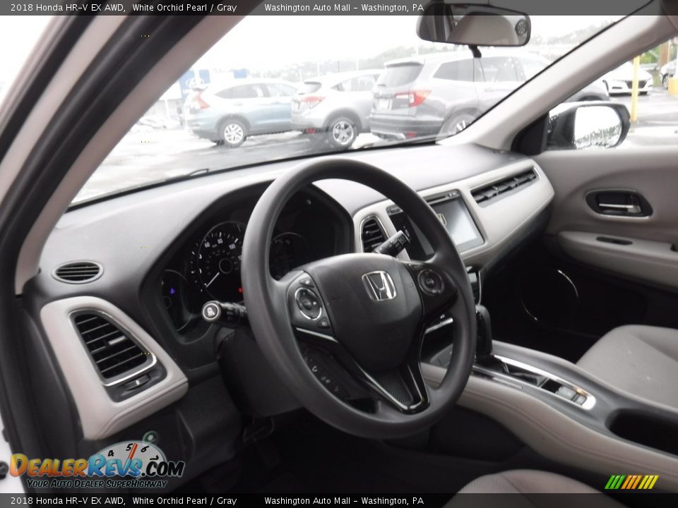 2018 Honda HR-V EX AWD White Orchid Pearl / Gray Photo #11