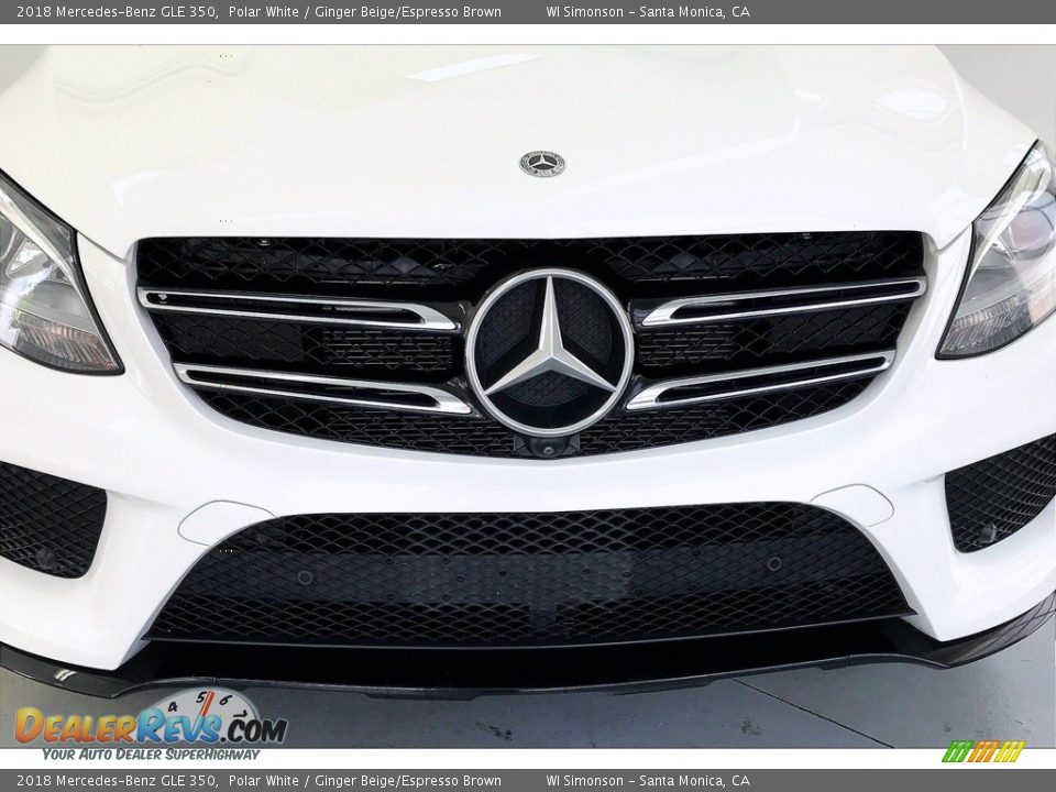 2018 Mercedes-Benz GLE 350 Polar White / Ginger Beige/Espresso Brown Photo #30