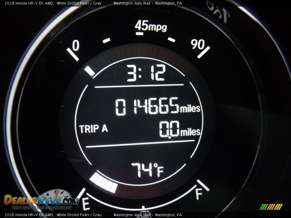 2018 Honda HR-V EX AWD White Orchid Pearl / Gray Photo #26