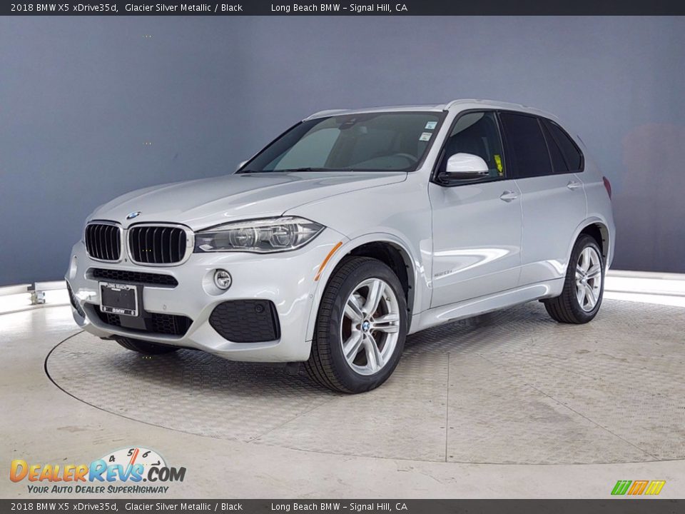 2018 BMW X5 xDrive35d Glacier Silver Metallic / Black Photo #3