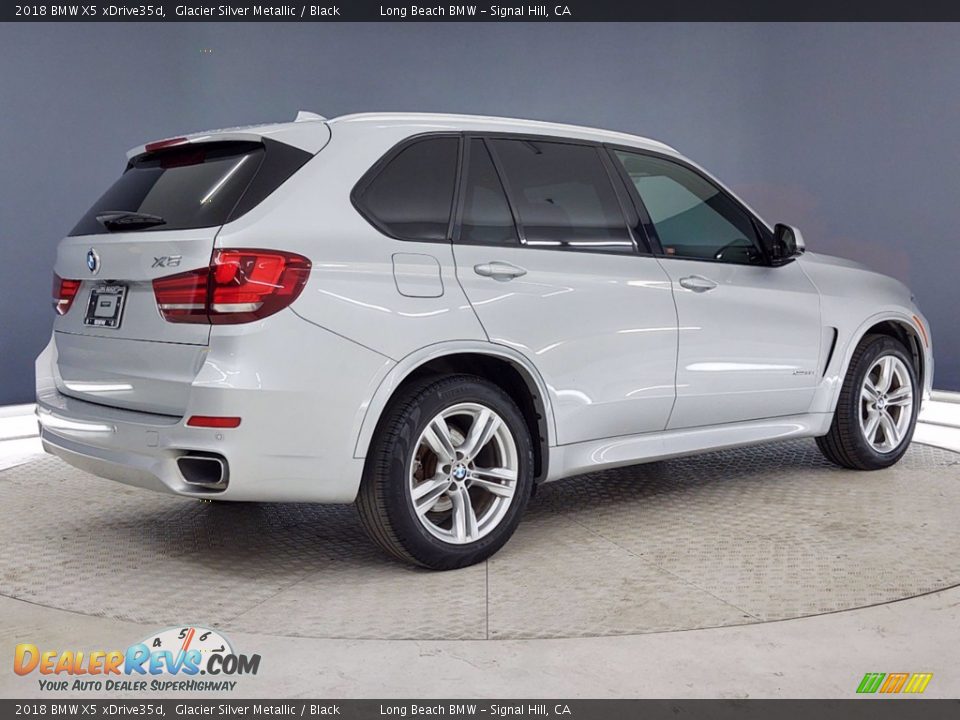 2018 BMW X5 xDrive35d Glacier Silver Metallic / Black Photo #5