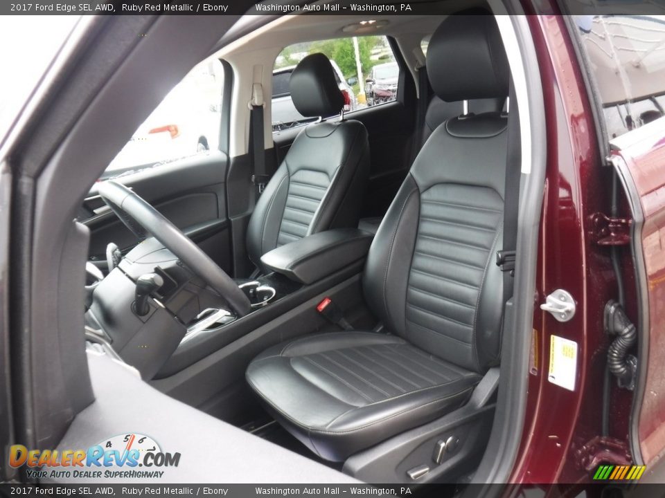 2017 Ford Edge SEL AWD Ruby Red Metallic / Ebony Photo #15