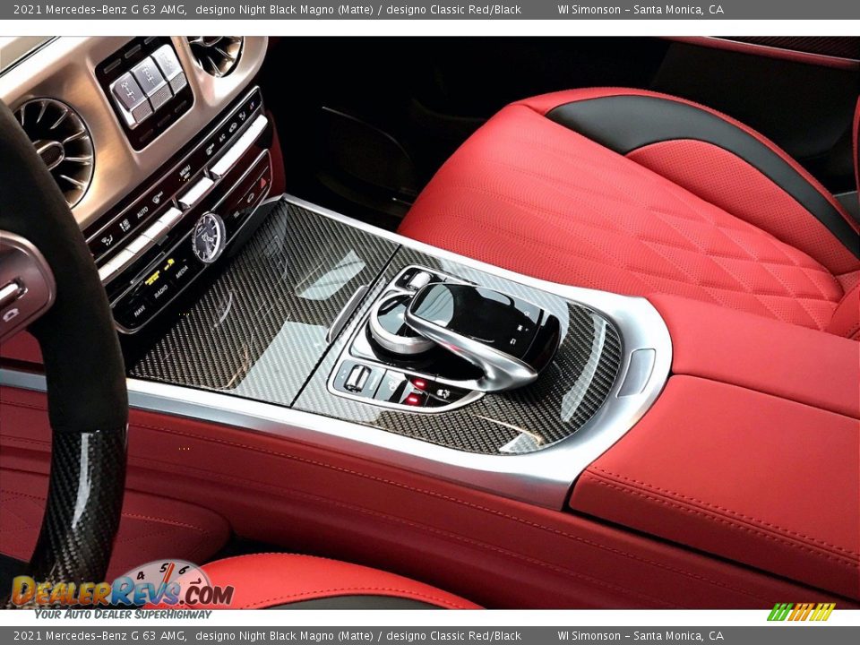 2021 Mercedes-Benz G 63 AMG designo Night Black Magno (Matte) / designo Classic Red/Black Photo #7