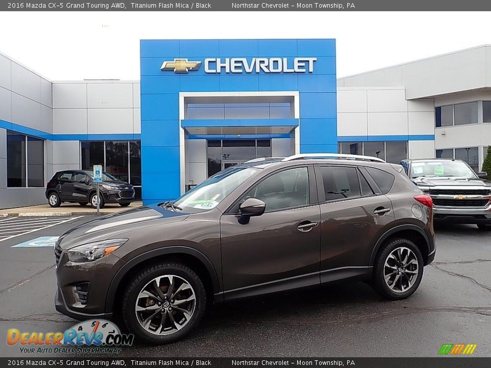 2016 Mazda CX-5 Grand Touring AWD Titanium Flash Mica / Black Photo #1