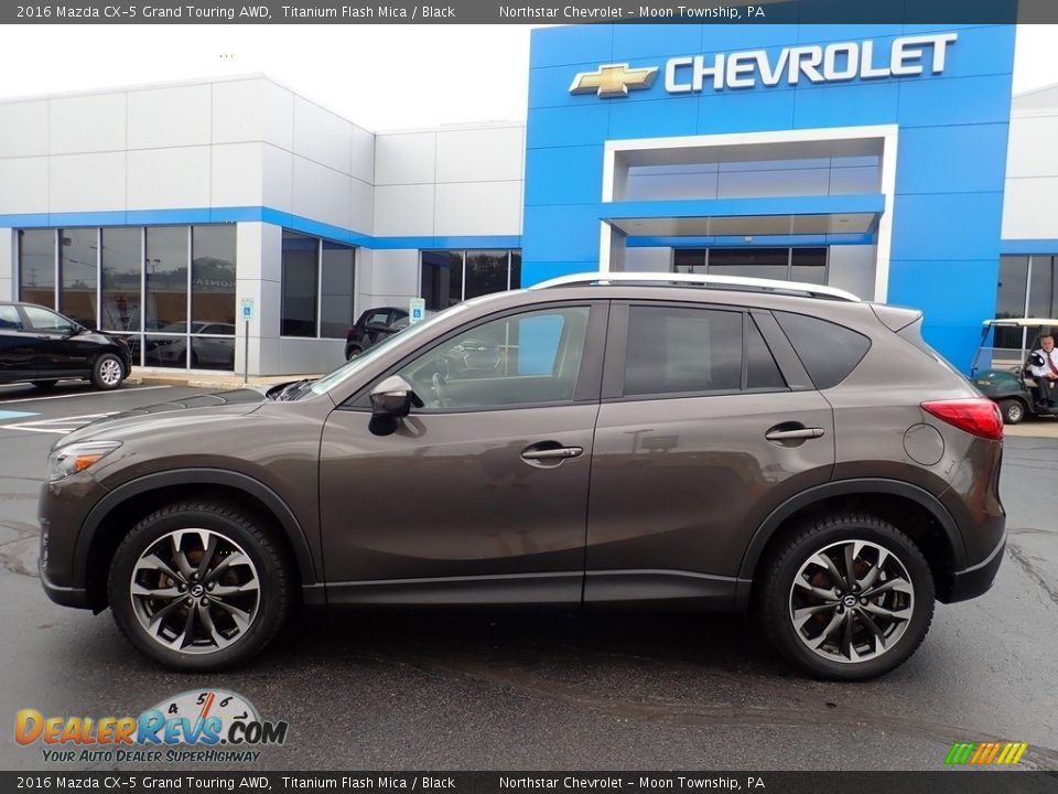 2016 Mazda CX-5 Grand Touring AWD Titanium Flash Mica / Black Photo #3
