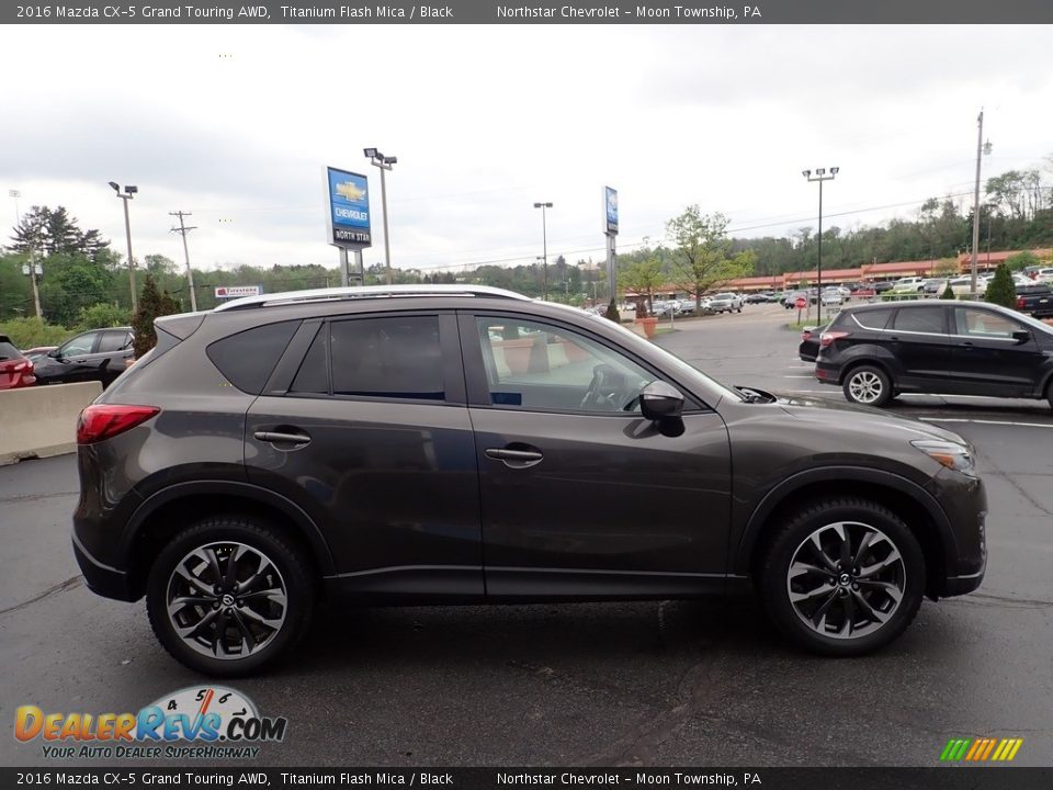 2016 Mazda CX-5 Grand Touring AWD Titanium Flash Mica / Black Photo #10