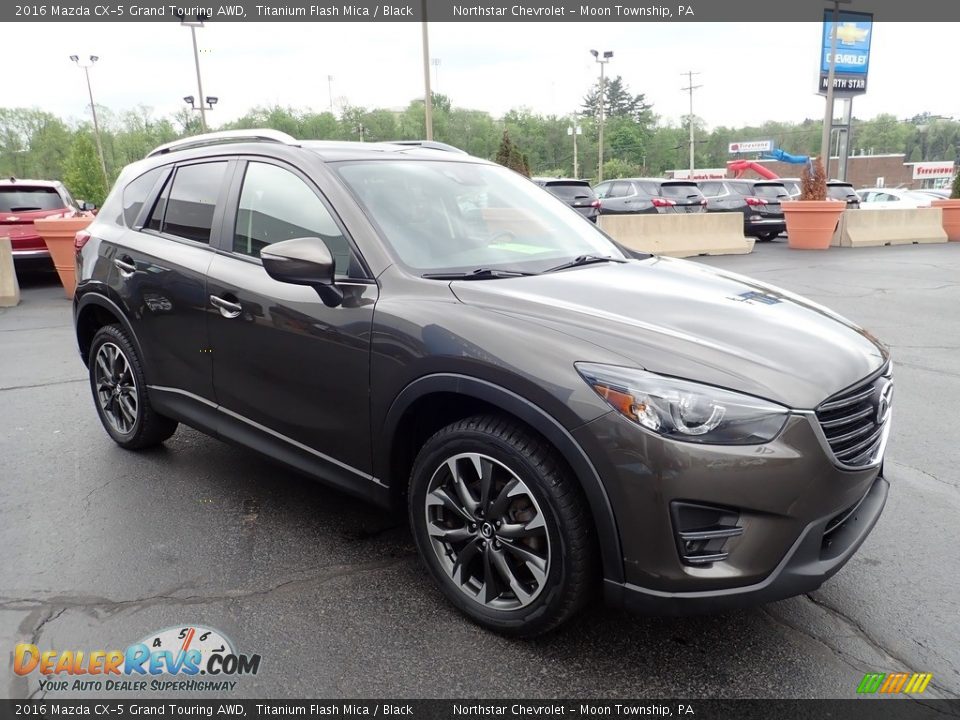 2016 Mazda CX-5 Grand Touring AWD Titanium Flash Mica / Black Photo #11