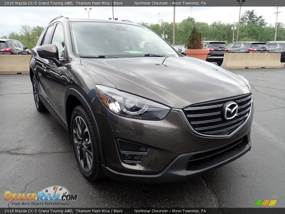 2016 Mazda CX-5 Grand Touring AWD Titanium Flash Mica / Black Photo #12