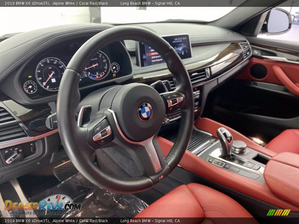 Coral Red/Black Interior - 2019 BMW X6 sDrive35i Photo #16