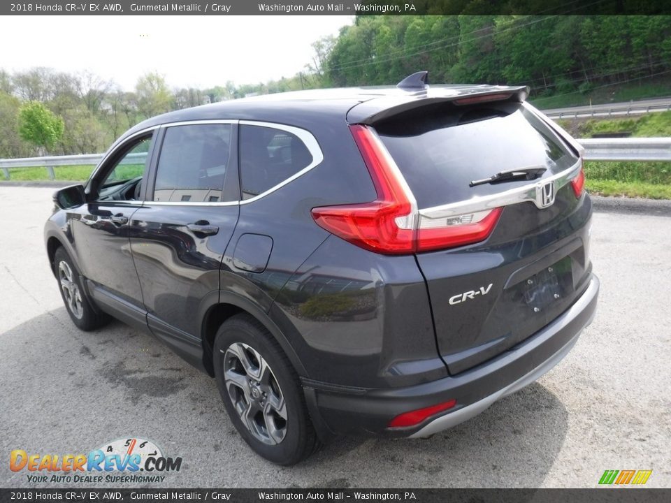 2018 Honda CR-V EX AWD Gunmetal Metallic / Gray Photo #12