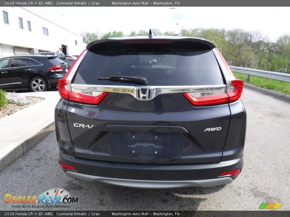 2018 Honda CR-V EX AWD Gunmetal Metallic / Gray Photo #13