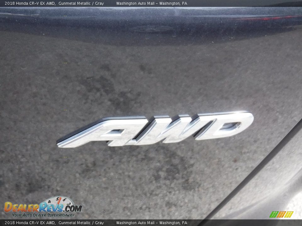 2018 Honda CR-V EX AWD Gunmetal Metallic / Gray Photo #15